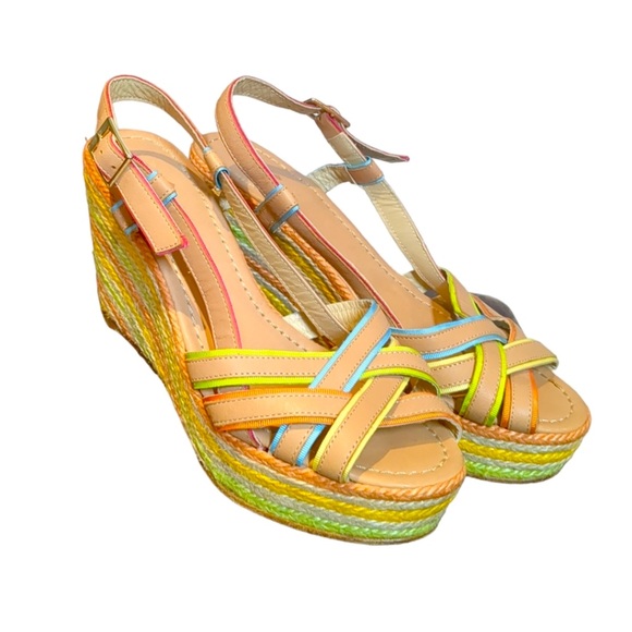 KATE SPADE Luxury Gorgeous Elegant Multicolor Platform Size 9.5 - Picture 10 of 16